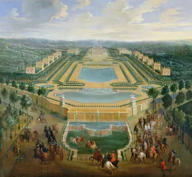 General view of the Chateau and the Pavilions at Marly, 1722
